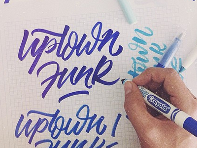 Brushpen Lettering brushpen caligrafia calligraphy funk handwritting ink lettering logo music quote uptown