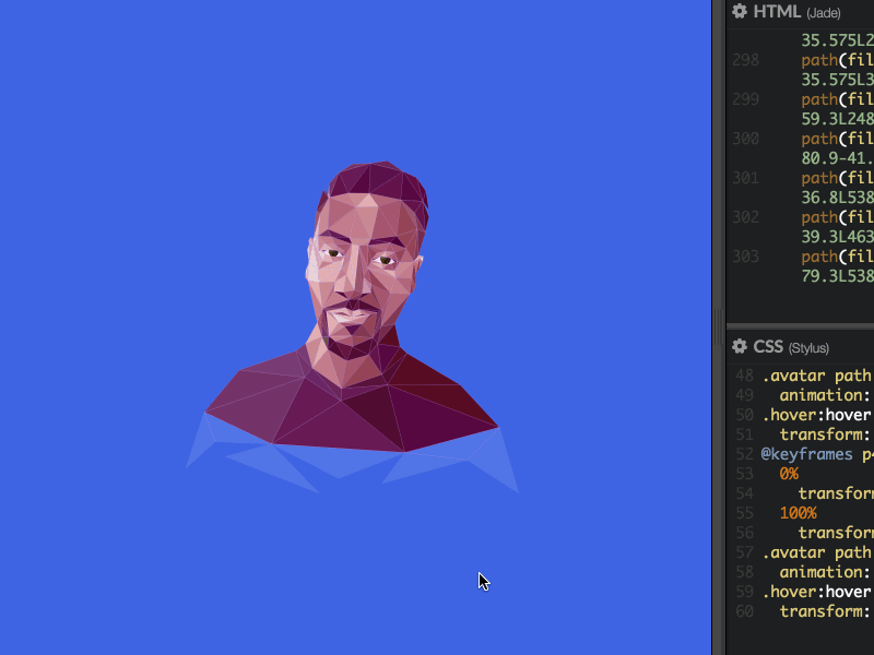 Smash! animation code css css3 gif html html5 illustration logo low poly portfolio user interface
