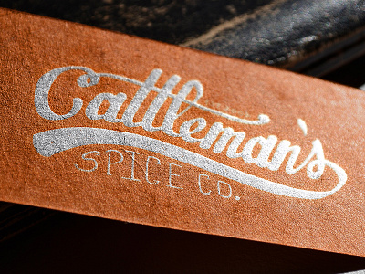 Cattleman's Round 2 brand identity lettering logo texture type