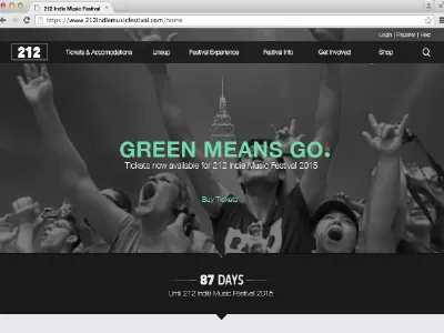 212 Indie Music Festival 3d modeling branding concert graphic design indie music interactive logo mobile app music festival new york city uiux website