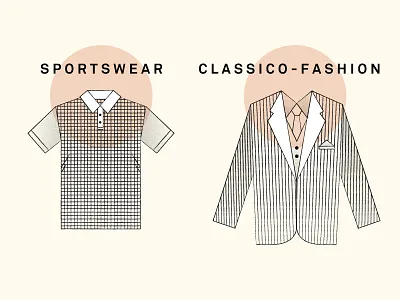 Illustrations of men's clothing black and white blazer clothes clothing fashion icons illustration men sportswear t shirt texture vintage