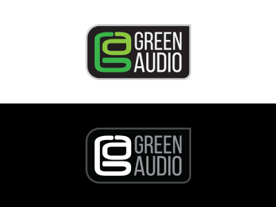 Audio Logo audio green. black logo