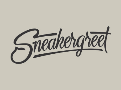 Sneakergreet Script lettering logo script typography