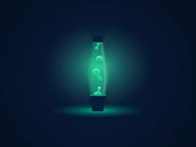 Lavalamp art dark icon illustration light vector