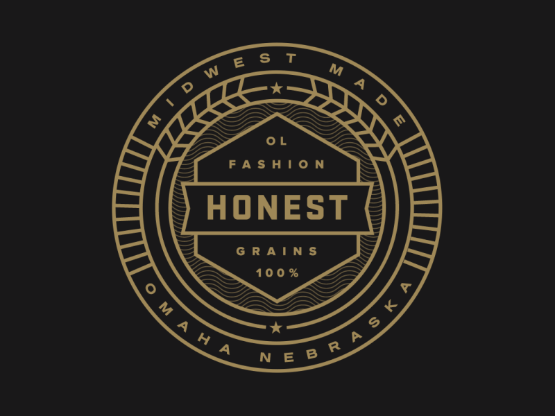 ol fashion honest grains animation design gif grains honest line midwest motiongraphics nebraska omaha seal