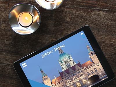 Newspaper Alfelder Zeitung alfeld app design ipad newspaper zeitung