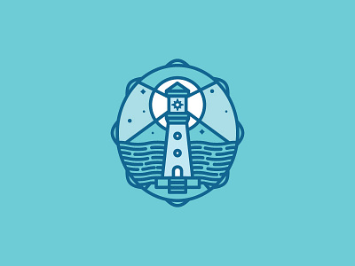 Lighthouse building lighthouse logo mark ocean sea water