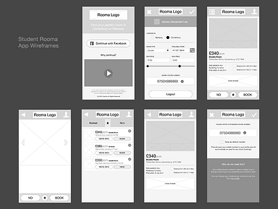 App Wireframes deisgn mobile app ui ux web app wireframes