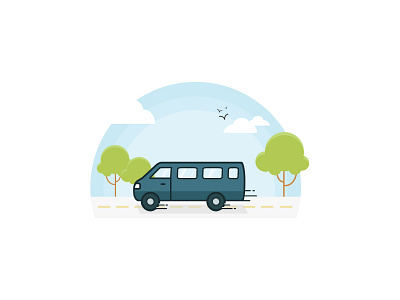 Shuttle Illustration airport clean illustration matthew wiard movement shuttle vector