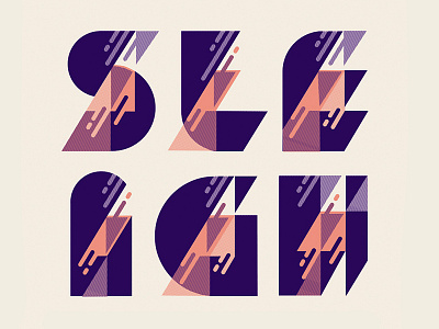Sleigh Bells at The Showbox gigposter lettering music poster print seattle typography