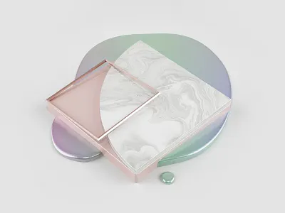 In search of わびさび 3d c4d ceramic marble object rare glaze vray