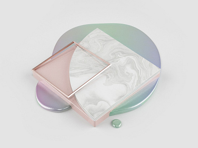 In search of わびさび 3d c4d ceramic marble object rare glaze vray