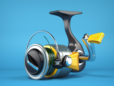 Fishing reel 3d c4d fishing reel