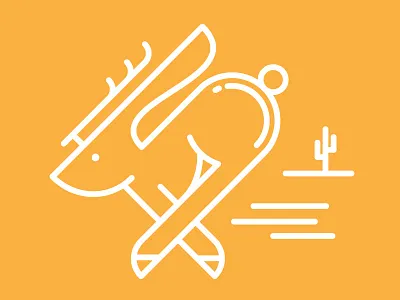 Jackalope bunny cactus desert jackalope jump speed