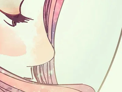 Spacegirl astronaut galaxy illustration ilustracion space stars watercolor