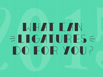 Ligatures YYZ Banner Design 2015 banner green hand lettering homepage banner ligatures meetup new year toronto typography yyz