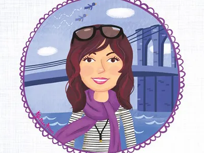 Thank You from New York brooklyn bridge new york teen illustration tween