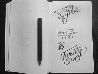 26px Sketching brand branding handlettering lettering logo typography