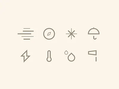 The weather is fine WIP compass haze humidity lightning line snow temperature the weather is fine umbrella weather windsock