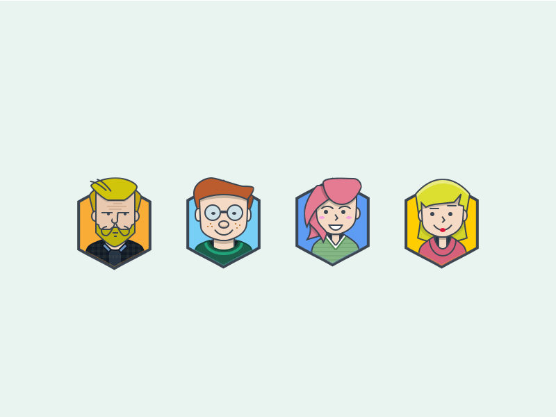 Codex Avatar Fix avatar beard blonde budi icon codex icon illustration nerd people