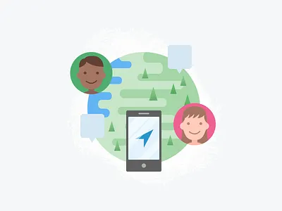 Location Services connect earth globe gps location mobile