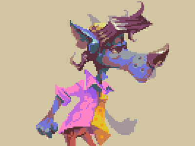 Wolf character creature pixelart wolf