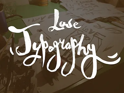 Lettering poster brush lettering poster typography