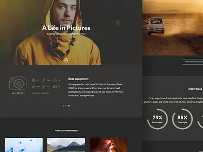 Beetle For Photographers flat ipad iphone mockups photographer photography portfolio psd theme themes wordpress