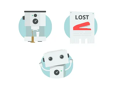 Workplace illustrations 404 captcha clean coffee machine error illustrations poster robot stack exchange stapler vector workplace