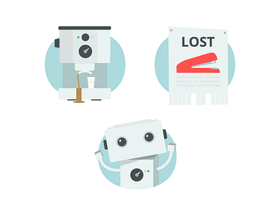 Workplace illustrations 404 captcha clean coffee machine error illustrations poster robot stack exchange stapler vector workplace