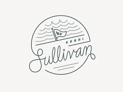 KS Brand badge brand icon illustration logo mark script