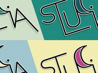 Band Rebrand #2: St. Lucia band beach branding illustration lettering moons music rebrand st lucia sunset tropical