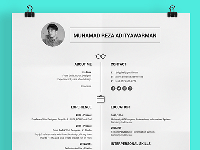 Resume clean curiculum vitae cv inspiration resume