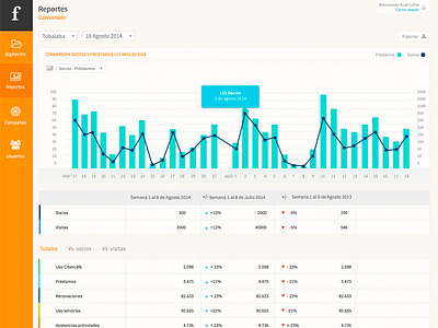 Report / Dashboard dashboard design graphs report system web