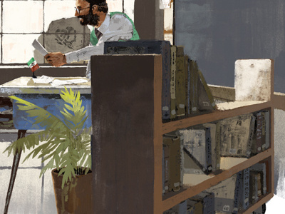 Nourishment digital illustration marc aspinall painting wip