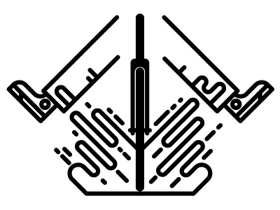 Riding Through Puddles bike cycling illustration minimal puddle riding simple