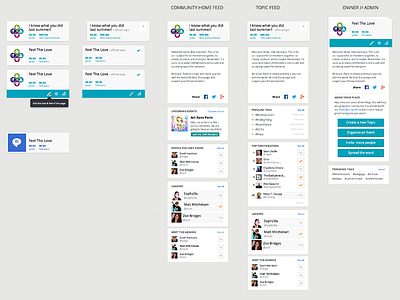 Little Boxes at Backplane community secondary navigation social network