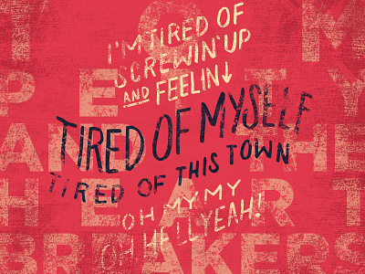 Tom Petty Throwback brush type hand type handmade type lyrics mary jane texture throwback thursday tom petty
