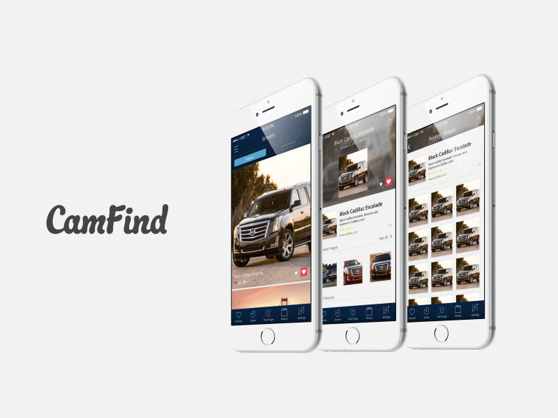 CamFind App 2.0 app camera design eden creative gif icon illustration ios ui ux