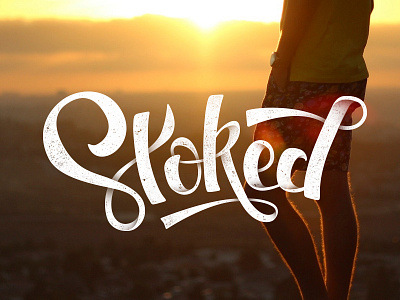 Stoked 02 lettering type typography