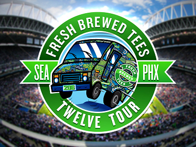 Twelve Tour fresh brewed tees seattle super bowl