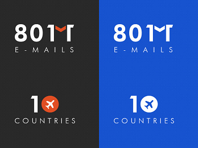 Number Magic 2 10 80 blue brown countries email font icon logo orange plane white