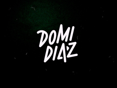 Diaz black custom script logo logo design logotype script typography white