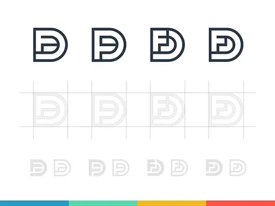 DF Monogram Exploration branding d df f identity letter lettering logo mark monogram