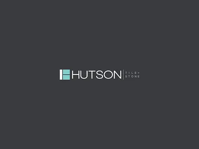 Hutson Tile and Stone h letter logo minimal monogram stone symbol tile