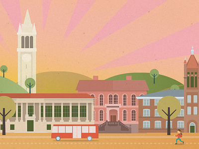 Header for a GRE score themed infographic berkeley flat graphic illustration school university