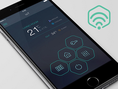 iOT Smart House app house icon interface iphone menu navigation smart ui ux
