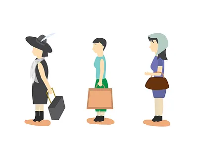 Personas customer illustration personas service woman women