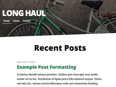 Long Haul free jekyll long haul minimal open sans pt serif theme