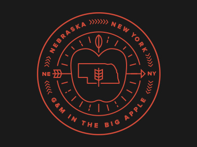 Nebraska » New York apple arrow branding grain illustration nebraska nyc seal